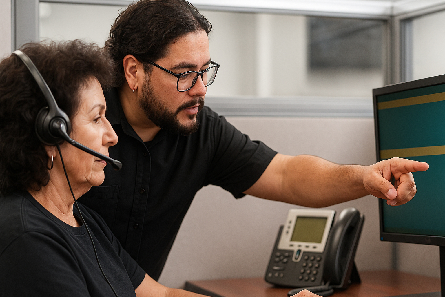 training assisting call center agent