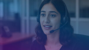 property management software, image of call center agent