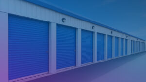 self-storage facility outside